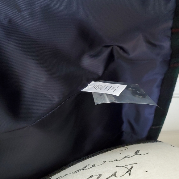 Talbots blue and green plaid blazer - Picture 8 of 12